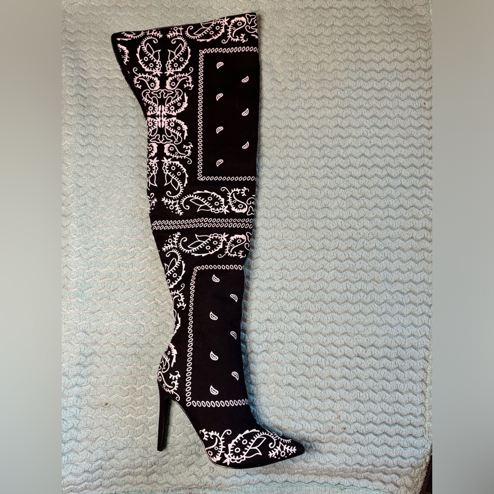 Bandana Print Boots